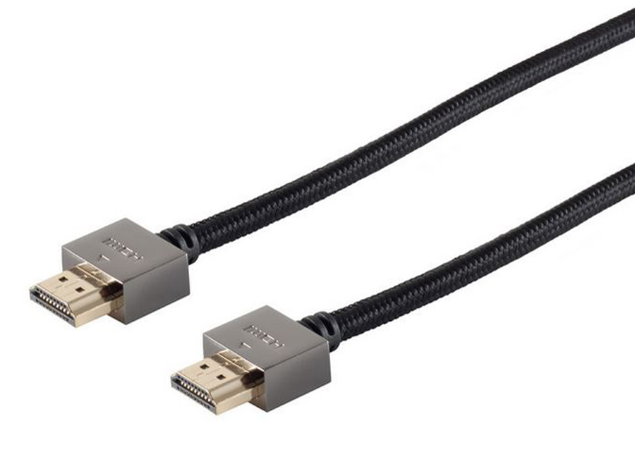 1258-BL: HDMI Slimline hochflexibel A-Stecker/A-Stecker 2,5 m